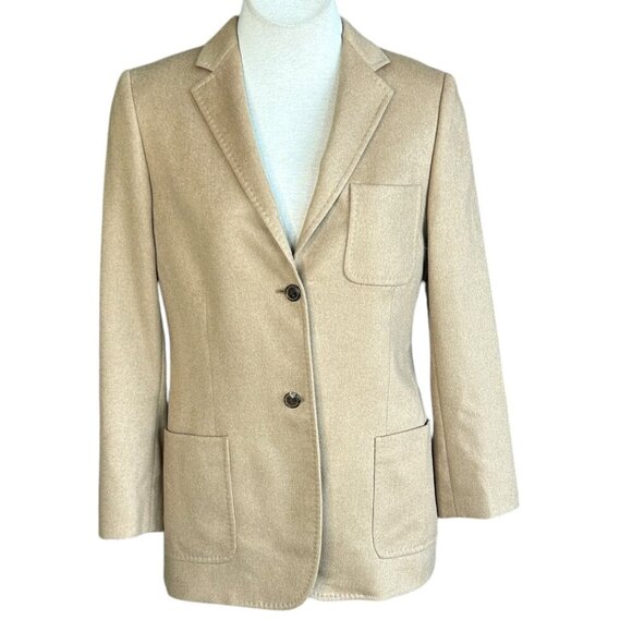 Brooks Brothers Italian Baby Camel Hair Classic Blazer Size 8 - Picture 1 of 7